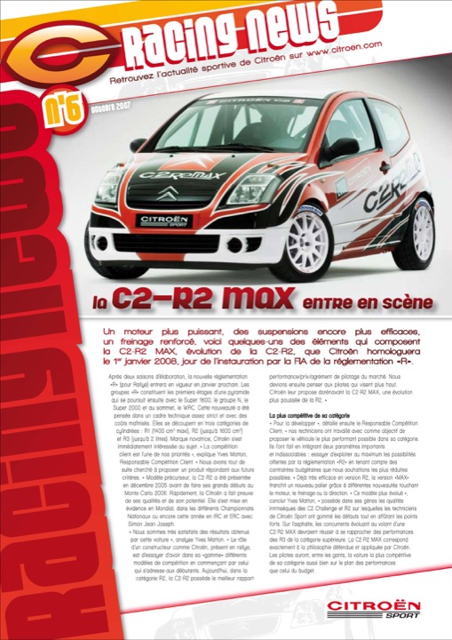 Racing News n°6 — Citroën Sport