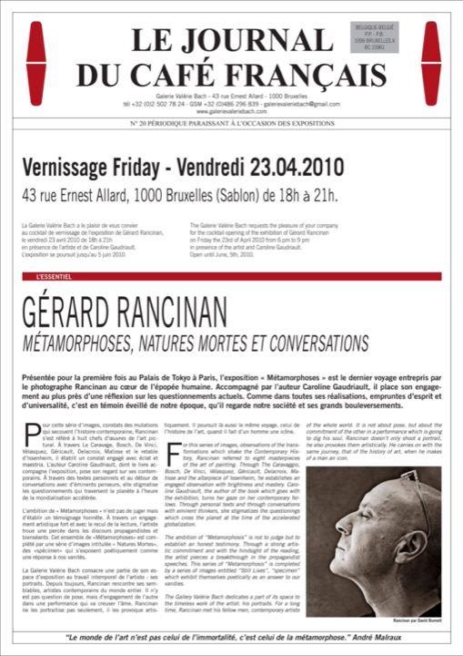 Le Journal du Café Français — Métamorphoses